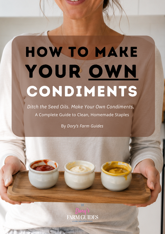 How To Make Your OWN Condiments DIGITAL E-BOOK